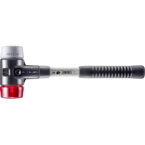 HALDER SIMPLEX TPE-Hammer mittel / Kunststoff mit verstärktem Tempergussgehäuse und Glasfaserstiel - D=60 mm - 3736.060 (1/5)