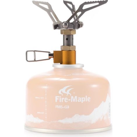 Mini Poêle de Camping en Titane Ultraléger Portable à Gaz pour l'extérieur Pique-nique Excursion FMS-300T (1/5)