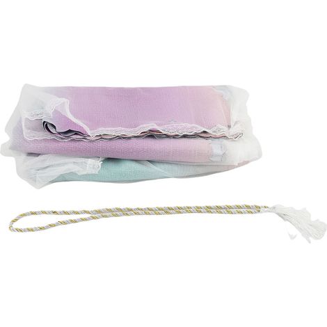 Rideaux dégradé polyester double couche étoile creuse occultant – Chambre décoration vert violet rose (1/4)