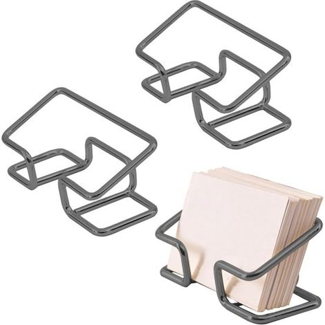 Porte-cartes de visite en 3 parties - Porte-cartes de visite - Étagère de rangement - Étagère de rangement en métal - Porte-cartes de visite de bureau - Unité de rangement - Organisation de bureau - N (1/5)