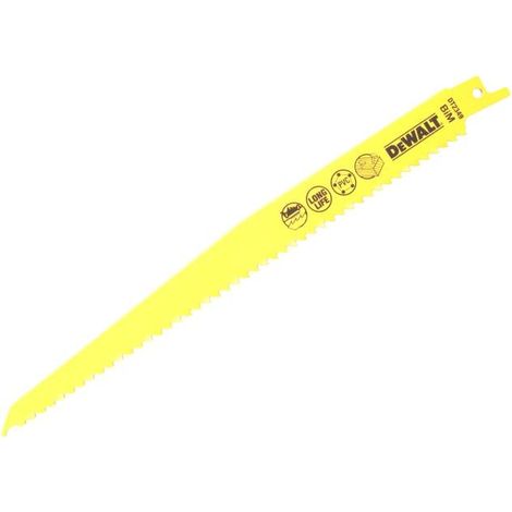 Sabre Blade Fast Cuts Wood with Nails Plastics 228mm Pack of 5 DEWDT2349QZ