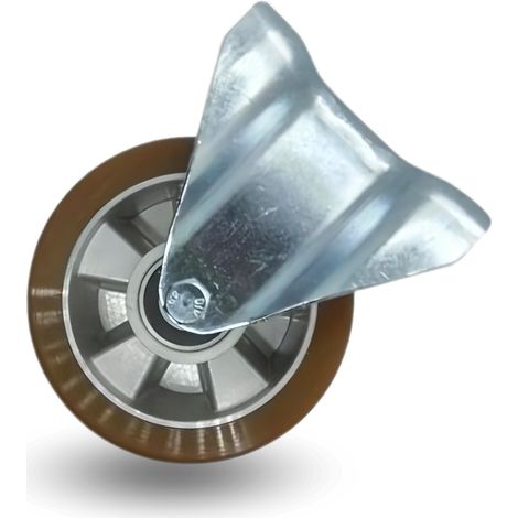 Roues fixes 160 mm 500 kg FTAU 1603 aluminium-polyuréthane (1/5)
