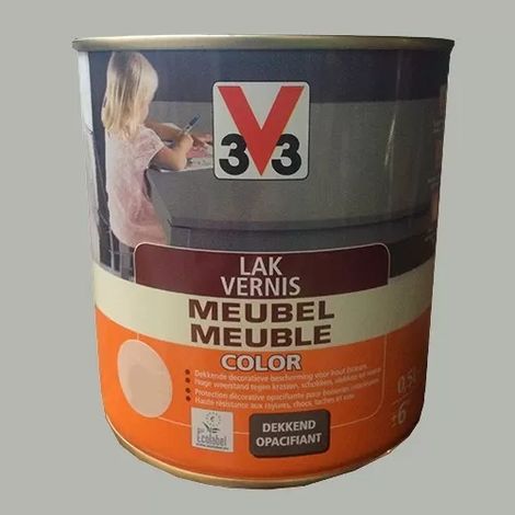 V33 Vernis Meuble Color Bois grisé 0,5 L (1/2)