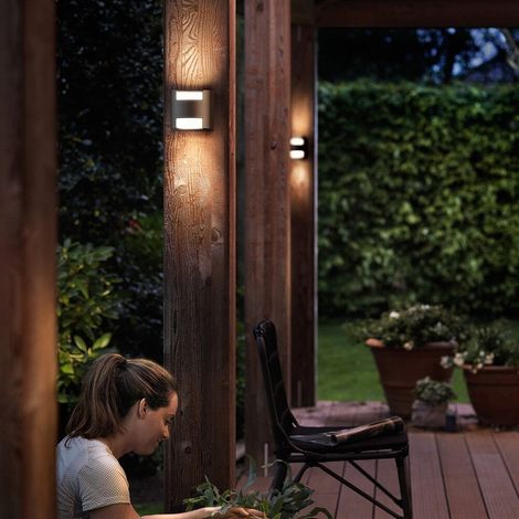 Philips Grass Wandleuchte Außen (Anthrazit) Warmweißes Licht (1/5)