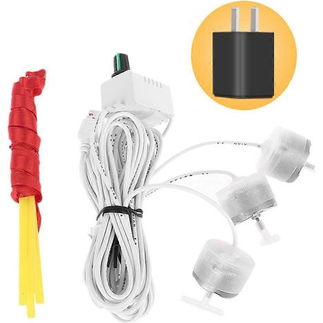 Ventilateur de plafond USB anti-mouches et insectes, protège vos aliments, câble de 3,26 m, interrupteur, modèle à trois têtes. (1/4)