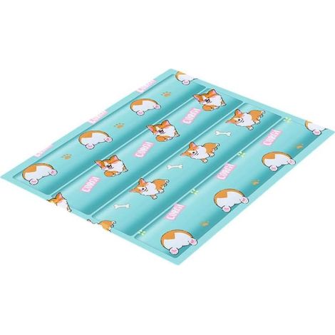 60x45cm Pet glacée Tapis Cool Chat Coussin Chat Chat d'été Chien de Chien Gel de Couchage de dommée (1/5)