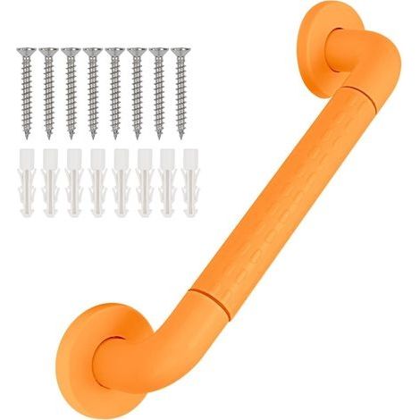 Barres d'appui de salle de bain, antidérapantes, adaptées aux personnes âgées et handicapées, adaptées aux baignoires, toilettes et escaliers, 40 cm (1/5)