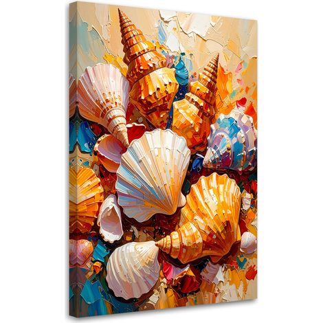 Quadro su tela, Conchiglie colorate - 40x60 (1/2)