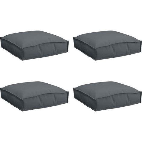Coussin pour assise de palette 4 pcs,Coussins d'extérieur Anthracite 40 x 40 x 8 cm CFW980655 (1/4)