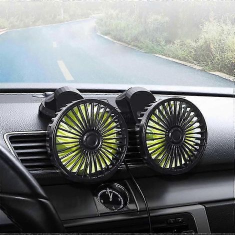 Ventilateur de refroidissement automobile à double tête compatible avec les moteurs sans balais réglables à 360° (1/5)