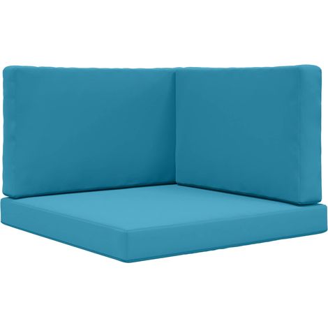 Maison Exclusive - Sofakissen für draußen 3 pcs Königsblau Polyes