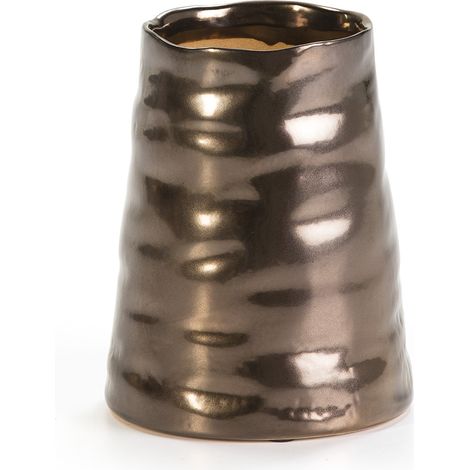 Vase 15x15x19 Céramique Doré (1/2)