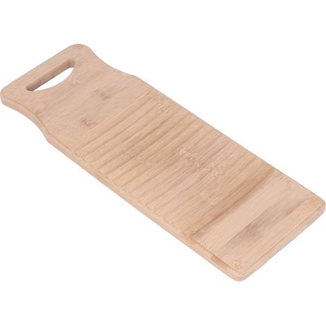 Planche à laver en bambou, pratique pour se laver les mains et nettoyer le linge à la maison ou à l'école, longueur 40 cm / 15,7 pouces (1/5)