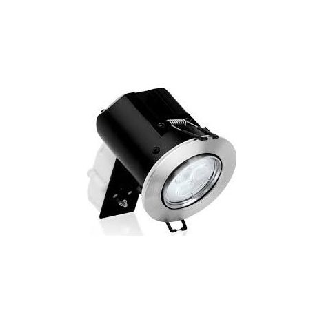 Spot LED impermeabile all'aria 4000k Isored Enc Bbc rotondo basso 6w 230v alluminio spazzolato