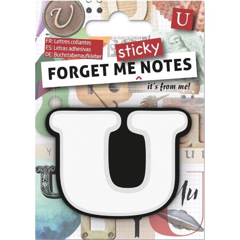 Dimenticami i post-it con la lettera U