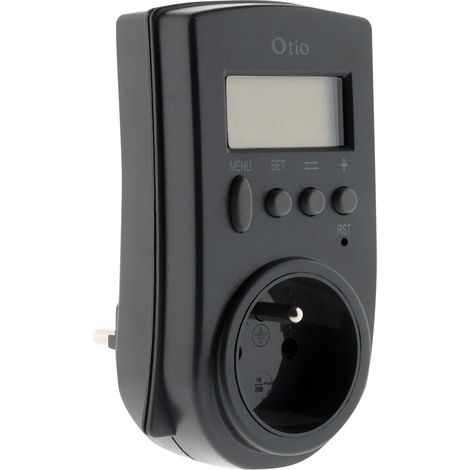 Otio – Contrôleur de consommation électrique 230V – Affichage LCD – Mesure puissance 3680W – Suivi consommation kWh et coût