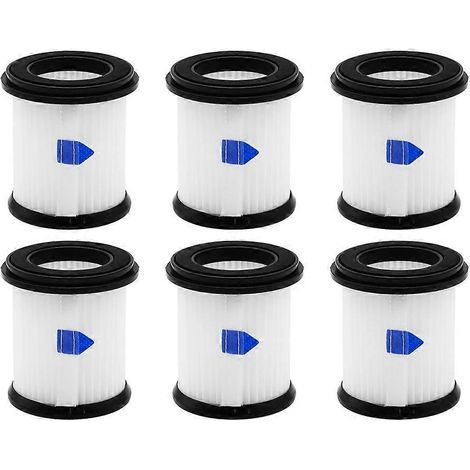 Packung mit 6 HEPA-Filtern inklusive Ersatz-Netzfilter für INSE N5S S6T S6P Pro Akku-Staubsauger (Ersatzteile)