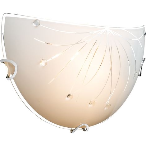 GLOBO Applique Metallo Bianco, 1 x E27 (1/5)