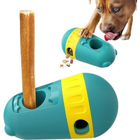 BUNTHAUS Jouet pour Chien 2 en 1 – Distributeur de Friandises Réglable et Jouet Interactif pour Chiot, Stimulation Mentale et Alimentation Lente, Sécurité Anti-Étouffement (1/5)
