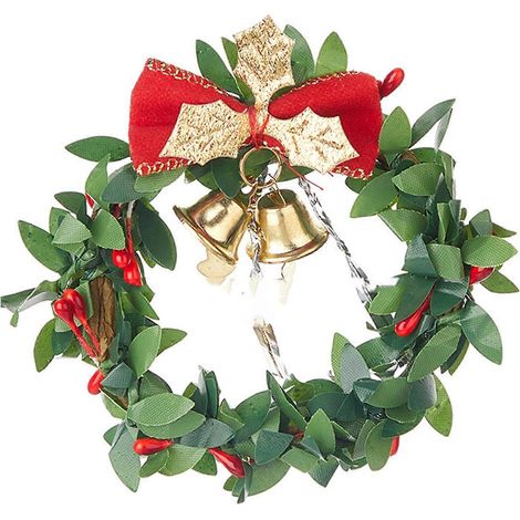 Weihnachtsschmuck-Set mit festlichem Charme, festliche Partyartikel, Blumenkranz mit Schleife, Weihnachtsgeschenkbox-Dekorationen (1/5)