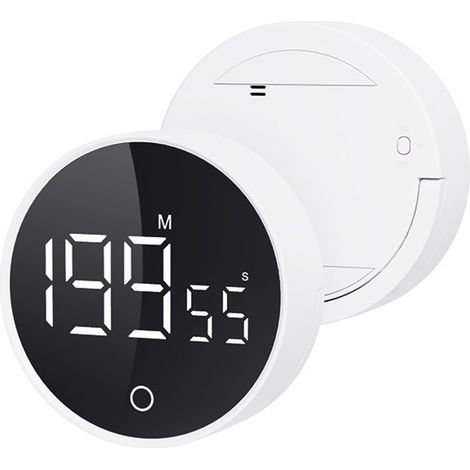 Küchentimer – Zeitschaltuhr – Digitaler Countdown-Timer – Aufladbar – Weiß (1/5)