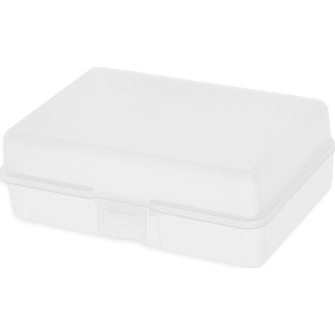 Boîte de rangement rectangulaire transparente avec couvercle, boîte en plastique transparent PP,1469650mm (1/5)
