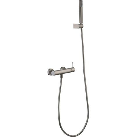 Kit douche mitigeur Bless finition nickel brossé [ IMEX® ]