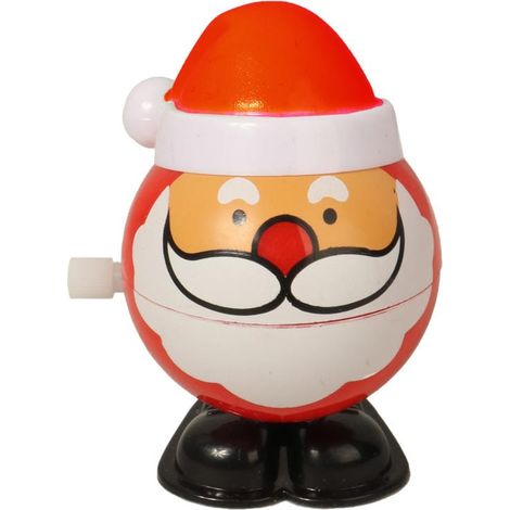 Babbo Natale rosso a carica manuale, che si lamenta, altezza 6,5 cm (1/3)
