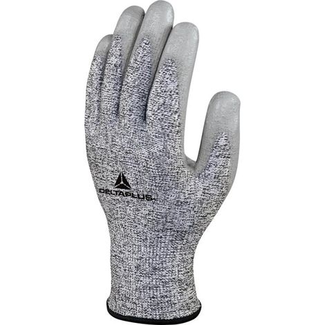 GANT TRICOT ECONOCUT - PAUME ENDUITE PU - JAUGE 13 - X3 PAIRES DELTA PLUS - VECUTD08GRG3 T10