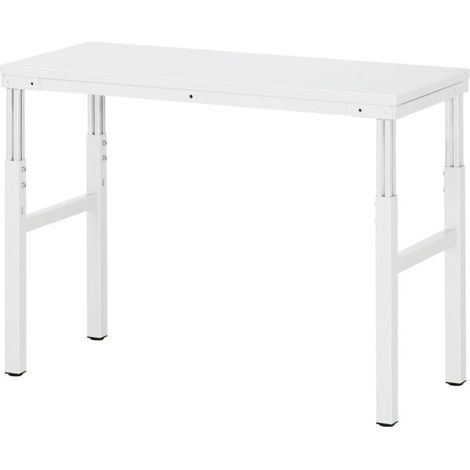 Table de travail de base Rau en mélamine LxPxH 1200x500x650-1000mm (1/4)