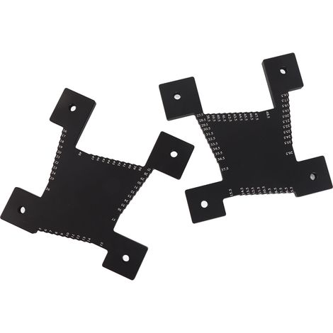 2 jauges de hauteur en alliage d'aluminium, échelle métrique, outil de mesure de profondeur de coupe pour lame de scie (1/5)
