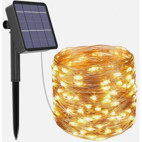 Striscia Led 100 Strip 10Mt Calda Luce Solare (F0-11-17) (1/3)