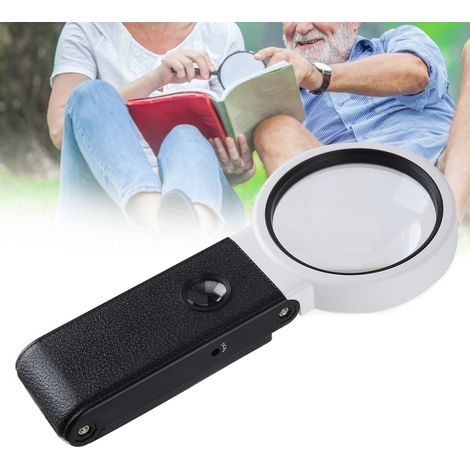 TH-7018A Multifunktionale LED-Lupe mit Licht, faltbare und tragbare Lupe, beleuchteter Handbeobachtungsspiegel (1/5)