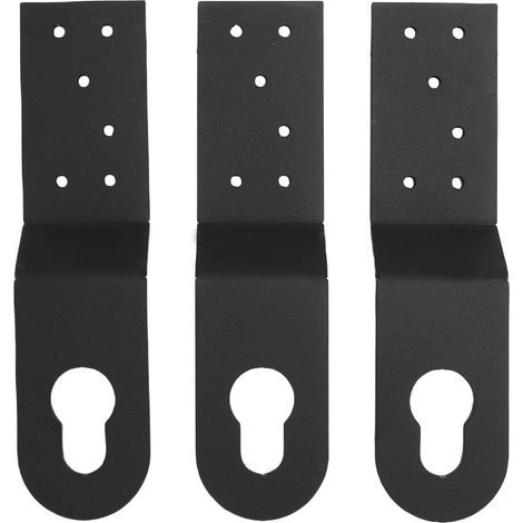 Lot de 3 ancrages de toiture en acier allié haute résistance, avec clip de fixation pour harnais de sécurité, cordes de sécurité et autres équipements de protection antichute. (1/5)