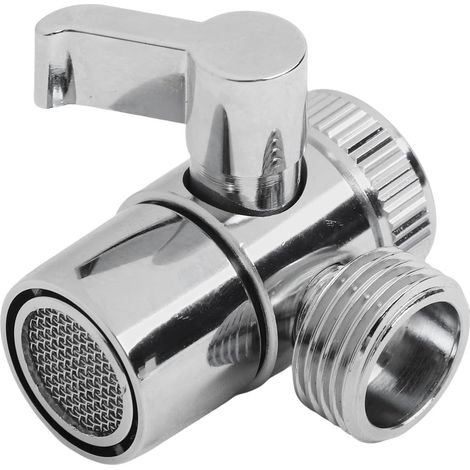 Inverseur en laiton à 3 voies pour robinet de salle de bain, séparateur de lavabo en forme de T avec bec long, compatible avec WC, bidet et douche. (1/5)