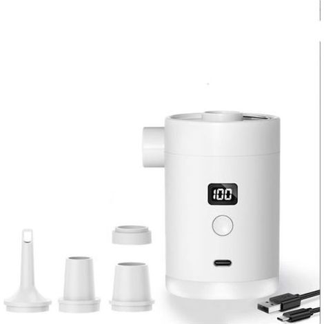 Pompe À Air Électrique avec Batterie : Batterie Rechargeable 4000mAh Gonflage Et Dégonflage Léger Ultra Rapide Mini Pompe À Air Électrique Portable avec Lampe De Camping pour Matelas Gonflable (1/5)
