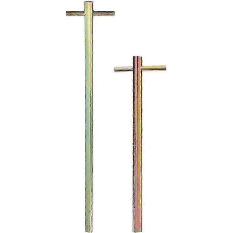 25-26 Clés de porte d'ascenseur (2 pièces) Clé d'ascenseur universelle Clé de descente d'ascenseur Clé triangulaire pour ascenseur commercial Accessoires d'accès et de maintenance (1/4)