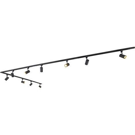 Smart Track Lighting System Black 1-Phase 10-Lights Incl. WiFi GU10 - Iconic Jeana