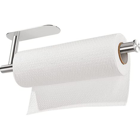Porte Essuie Tout Auto-adhésif- Porte Sopalin Sans Percage Porte Rouleau Papier Cuisine Acier Inoxydable