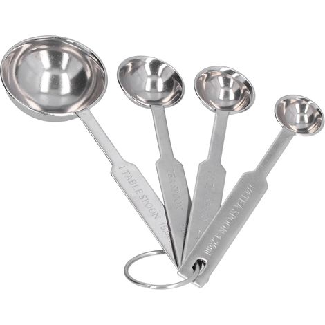Messlöffel aus Edelstahl, Haushalts-Kaffee-Milch-Löffel, Küchenhelfer für Zuhause, 4-teiliges Set (1/5)