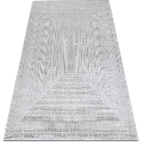 Carpet BALANCE 8788 grey - Geometric, structural, glamour grey 200x290 cm