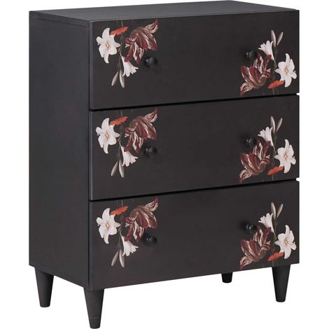 vidaXL  Storage Cabinets  Multicolour 60 x 33.5 x 75 cm Solid Mango Wood
