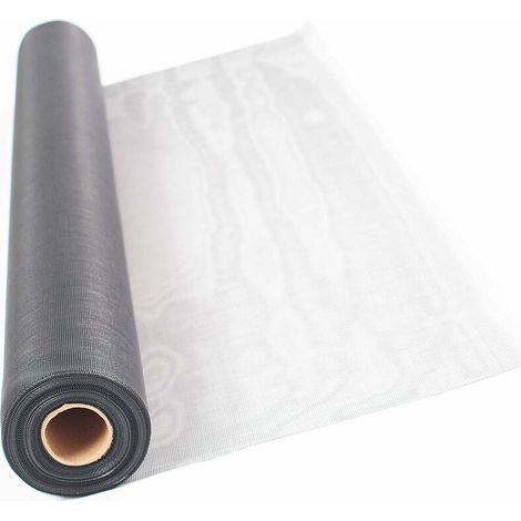 Tessuto per zanzariere in fibra di vetro, tagliato su misura - Colore: nero, grigio o bianco - Qualità superiore, non si sfilaccia una volta tagliato, versatile, resistente ai raggi UV e agli strappi. (1/5)
