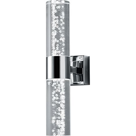 Lampada da Parete Doppio Led Sopra e Sotto Bolsa Cromo con Bolle IP44 Trio Lighting (1/4)