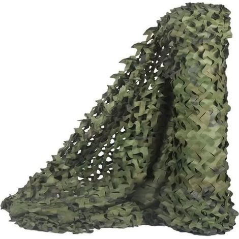 Filet de Camouflage Grande Taille Parfaits pour Chasse, Ombrage,Camouflage Décoration,Parasol,Terrasse Protection Solaire, 33M (1/5)