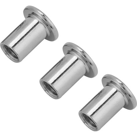 Jeu d'écrous Plats M6/M8, Différentes Tailles et Quantités de Fixations pour Meubles, Tournevis HexagonalM620 30 Pièces, écrous Plats Plaqués Fer M6 M8, écrou Hexagonal à (15 (50 pièces)) (1/5)