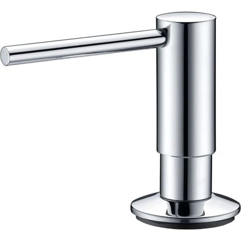 ZOLGINAH Soap Dispenser with 360° Swivel Spout - Top Refillable Liquid Soap Dispenser for Kitchen Sink - Chrome Plated Stainless Steel Liquid Soap Dispenser 300 ML (10 oz) (1/5)