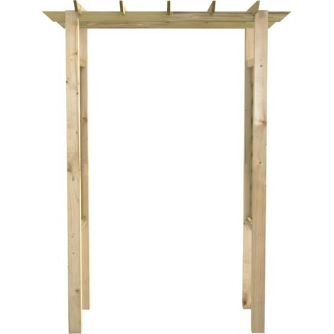 Arche de jardin pour rosiers 150 x 50 x 200 cm – Bois de pin imprégné – Résistant à la pourriture – Assemblage facile – Inlife