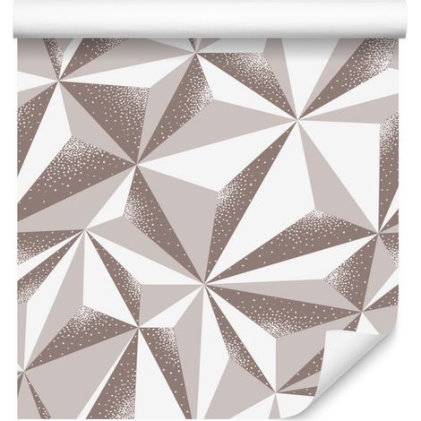 Carta da parati con motivo geometrico 3D per soggiorno e camera da letto, 50x1000 cm. (1/5)