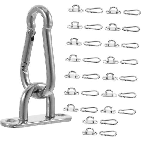 60 crochets plafond - inox - pour suspension et décoration (1/5)